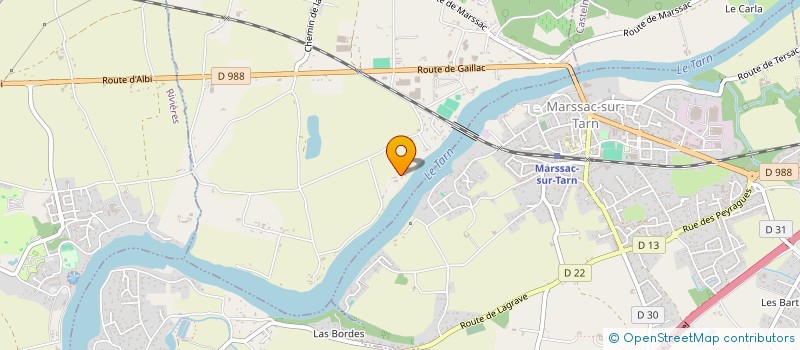 localisation de l'entreprise TONIDOC à LABASTIDE-DE-LEVIS
