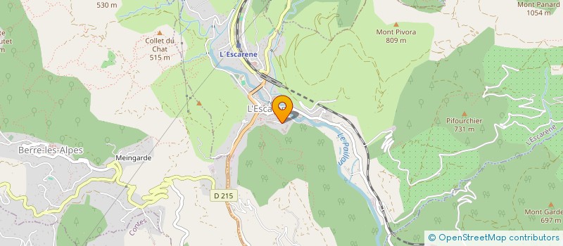 localisation de l'entreprise TONIDORA à L'ESCARENE