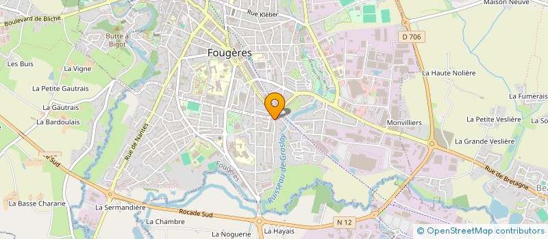 localisation de l'entreprise TONJUMO  FOUGERES