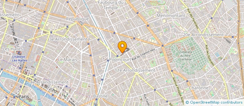 localisation de l'entreprise TONKA à PARIS