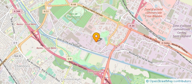 localisation de l'entreprise TONNA ELECTRONIQUE à REIMS