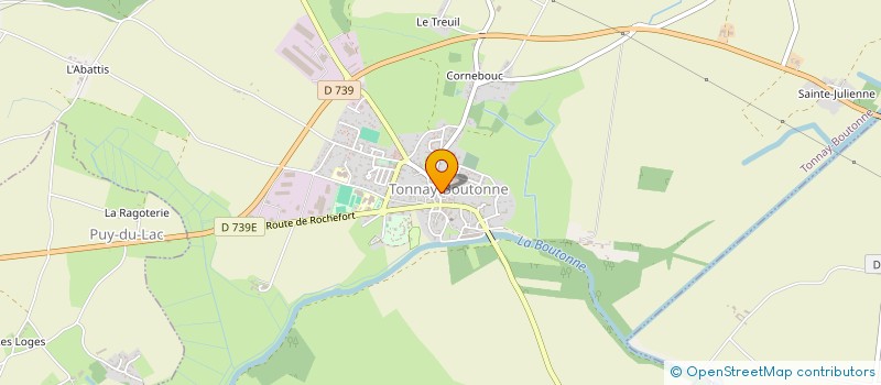 localisation de l'entreprise TONNAY BON  TONNAY-BOUTONNE