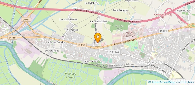 localisation de l'entreprise TONNAY TOURISME PERE ET FILS à TONNAY-CHARENTE