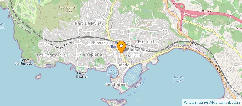 localisation de l'entreprise TONNEAU DE BACCHUS  BANDOL