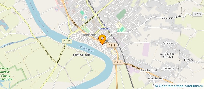 localisation de l'entreprise TONNEINS CONSTRUCTIONS  TONNEINS