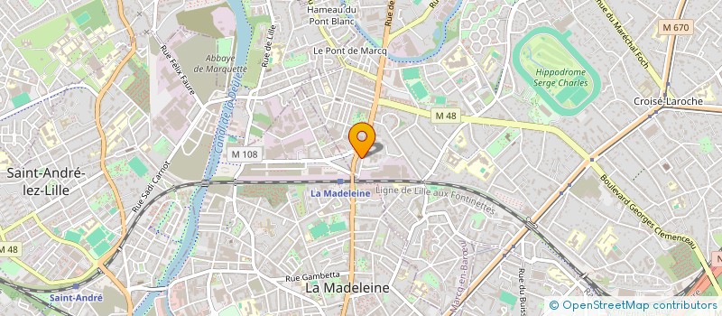 localisation de l'entreprise TONNEL ET FILS à MARCQ-EN-BARŒUL