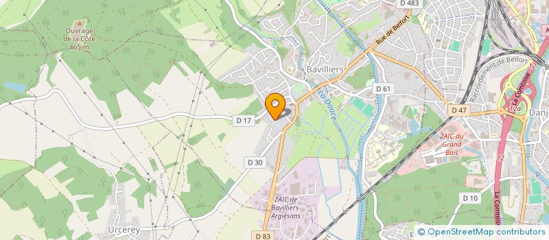 localisation de l'entreprise TONNELIERS  BAVILLIERS