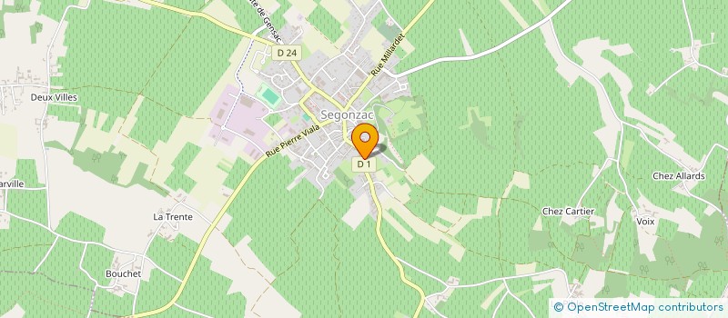 localisation de l'entreprise TONNELLERIE 109 à SEGONZAC