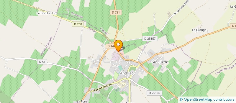 localisation de l'entreprise TONNELLERIE ALLARY à ARCHIAC