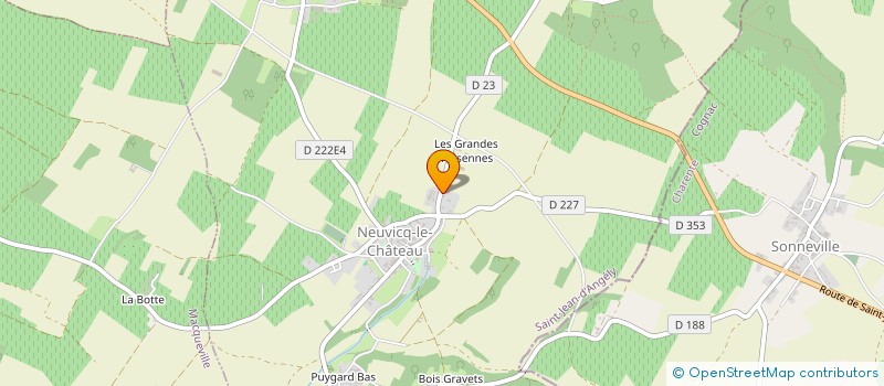 localisation de l'entreprise TONNELLERIE ARTISANALE DES CHARENTES à NEUVICQ-LE-CHATEAU