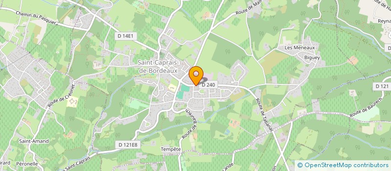 localisation de l'entreprise TONNELLERIE DEMPTOS  SAINT-CAPRAIS-DE-BORDEAUX