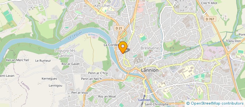 localisation de l'entreprise TONNELLERIE DU TREGOR à LANNION