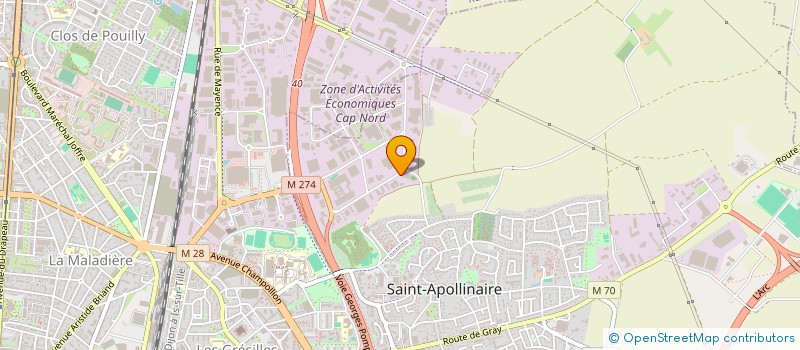 localisation de l'entreprise TONNELLERIE HENRI  SAINT-APOLLINAIRE