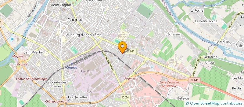 localisation de l'entreprise TONNELLERIE TARIN FILS SARL à COGNAC