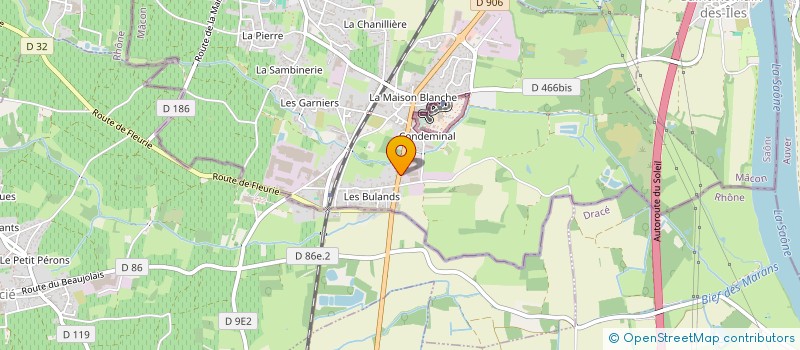 localisation de l'entreprise TONNELLERIE VALLAURINE à ROMANECHE-THORINS
