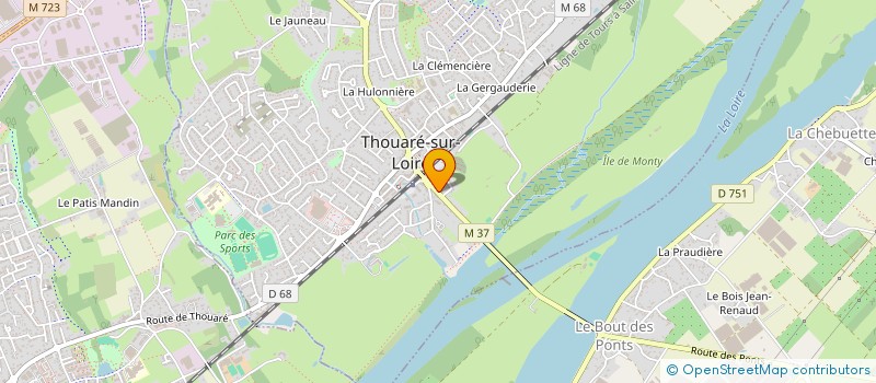 localisation de l'entreprise TONTON PATE à THOUARE-SUR-LOIRE