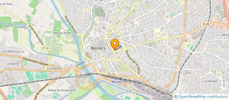 localisation de l'entreprise TONUS ATTITUDE à BEZIERS