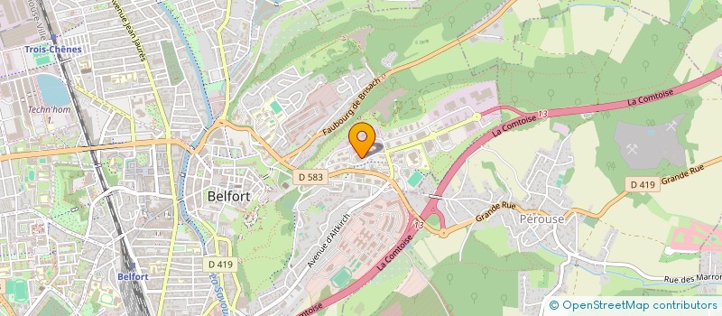 localisation de l'entreprise TONUS BELFORT à BELFORT