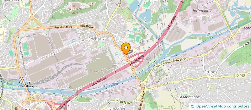 localisation de l'entreprise TONUS GESTION  SOCHAUX