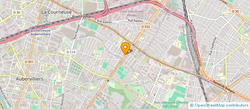 localisation de l'entreprise TONY 2000 à LA COURNEUVE