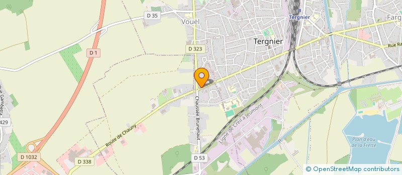 localisation de l'entreprise TONY 3 à TERGNIER