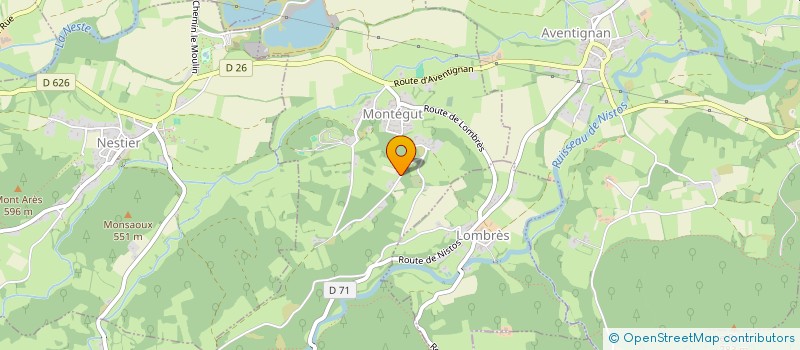 localisation de l'entreprise TONY ANCE  MONTEGUT