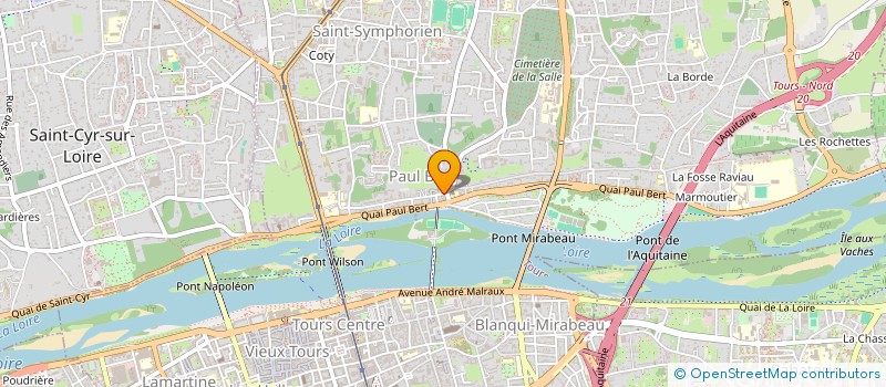 localisation de l'entreprise TONY CALCADA ET MARIANNE BONNARGENT  TOURS