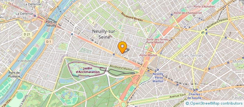localisation de l'entreprise TONY COIFFURE à NEUILLY-SUR-SEINE