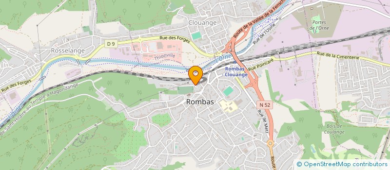 localisation de l'entreprise TONY CONTROLE  ROMBAS