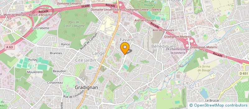 localisation de l'entreprise TONY DANCE  GRADIGNAN