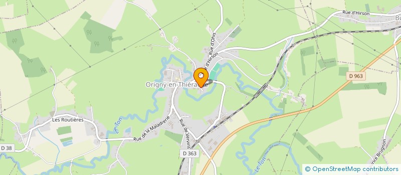 localisation de l'entreprise TONY DIEU MANARIN  ORIGNY-EN-THIERACHE