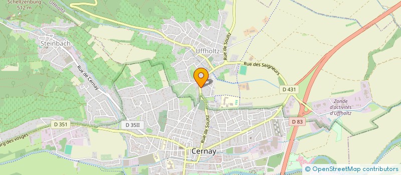 localisation de l'entreprise TONY'S PIZZA  UFFHOLTZ