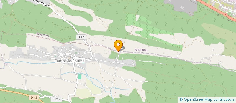 localisation de l'entreprise TONY SUD AMENAGEMENT PAYSAGER  BRIGNOLES