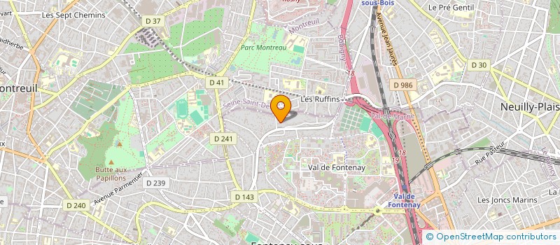 localisation de l'entreprise TONY VTC à FONTENAY-SOUS-BOIS