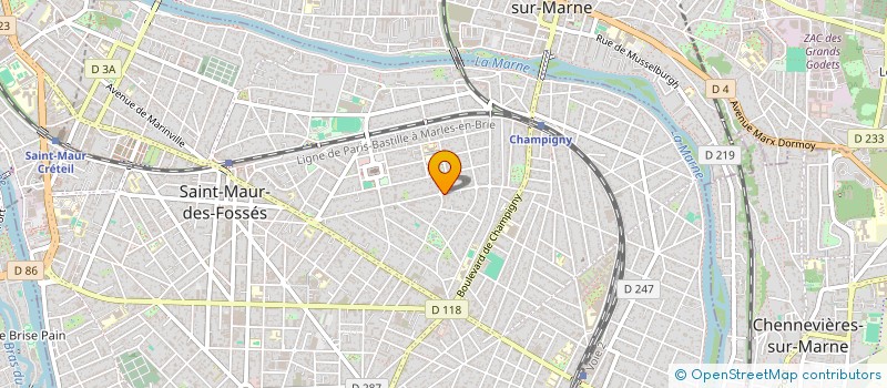 localisation de l'entreprise TONYCO IMMOBILIER à SAINT-MAUR-DES-FOSSES