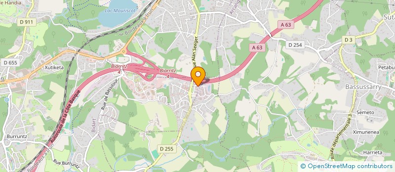 localisation de l'entreprise TONYSELLERIE  BIDART