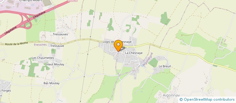 localisation de l'entreprise TONYX à AIGONDIGNE