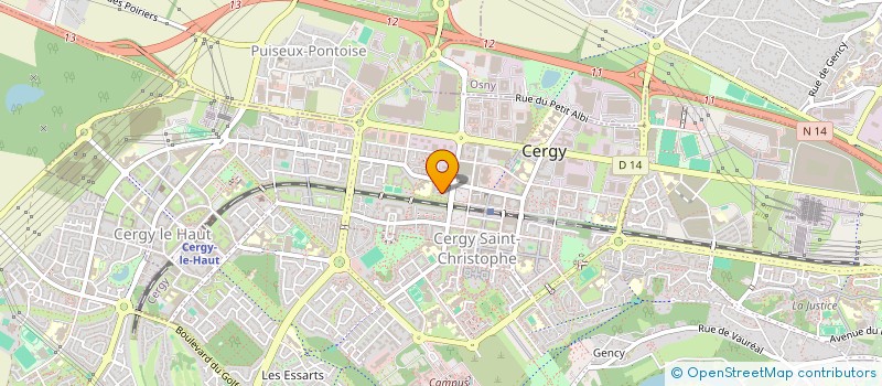 localisation de l'entreprise TOO NET  CERGY