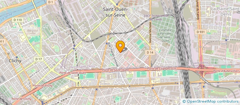 localisation de l'entreprise TOOCHATOO à SAINT-OUEN-SUR-SEINE