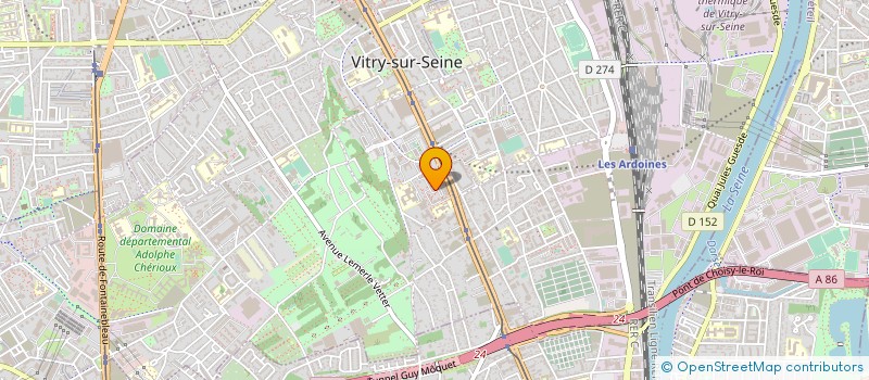 localisation de l'entreprise TOOCHEVOO à VITRY-SUR-SEINE