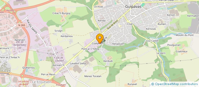 localisation de l'entreprise TOOKLO à GUIPAVAS