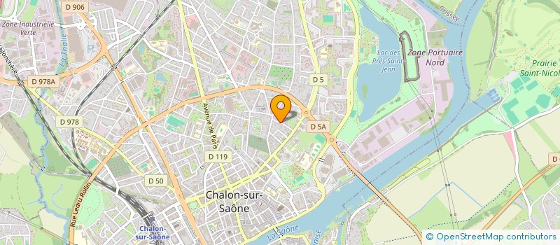 localisation de l'entreprise TOOLBOX à CHALON-SUR-SAONE