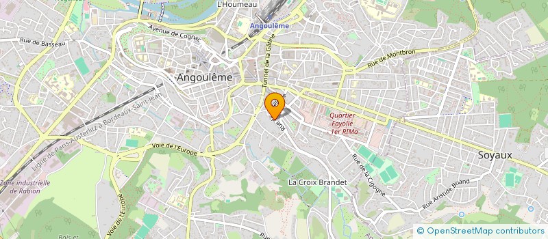 localisation de l'entreprise TOOLTEK à ANGOULEME