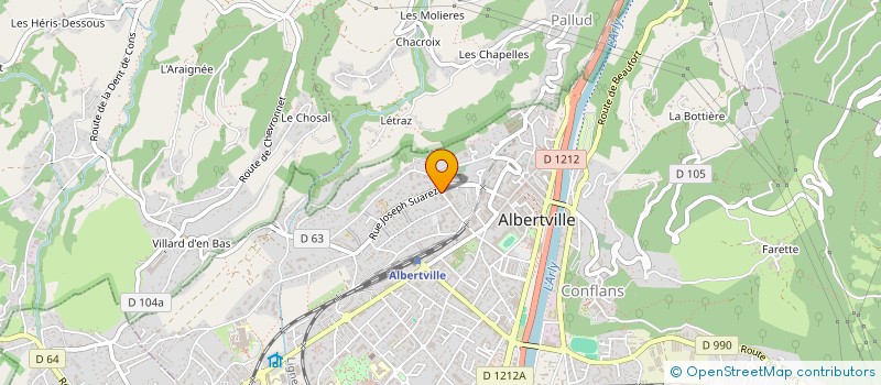 localisation de l'entreprise TOOMEDICAL à ALBERTVILLE