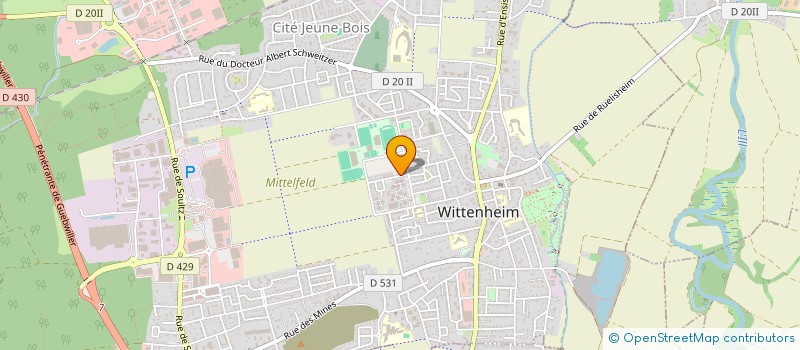 localisation de l'entreprise TOON'S WAGGIS  WITTENHEIM