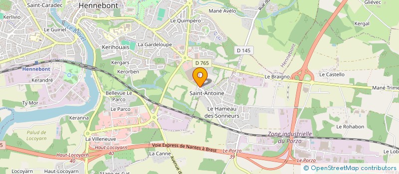 localisation de l'entreprise TOOTEE SPORTS  HENNEBONT