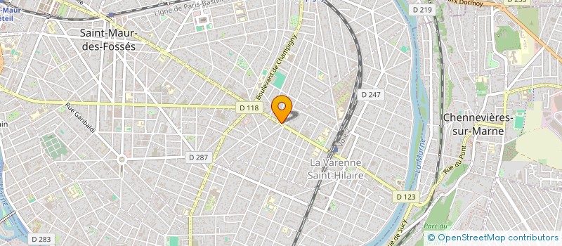 localisation de l'entreprise TOP 10 DU BATIMENT  SAINT-MAUR-DES-FOSSES