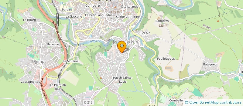 localisation de l'entreprise TOP 12  ONET LE CHATEAU