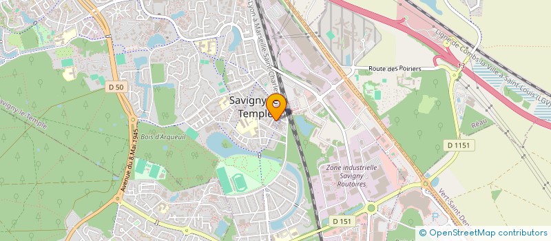 localisation de l'entreprise TOP AFFAIRE  SAVIGNY-LE-TEMPLE