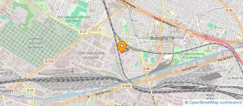 localisation de l'entreprise TOP ALU à BOBIGNY